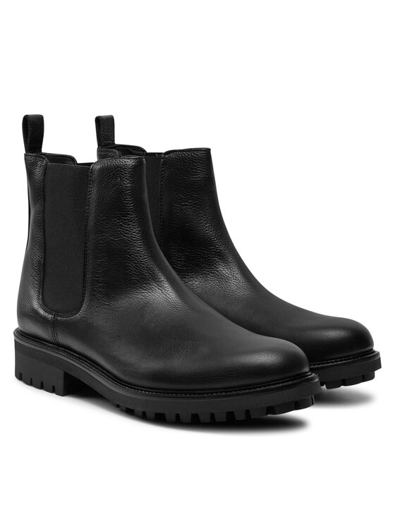 Calvin Klein Calvin Klein Kotníková obuv s elastickým prvkem Chelsea HM0HM01562 Černá