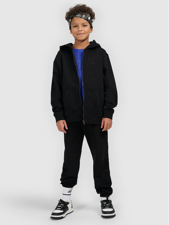 4F 4F Spodnie dresowe BASIC+ Czarny Oversize