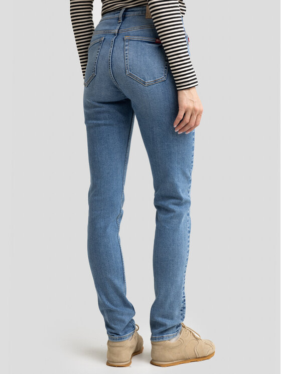 BIG STAR BIG STAR Jeansy KATRINA_HIGH_WAIST_355_190 Niebieski Slim Fit