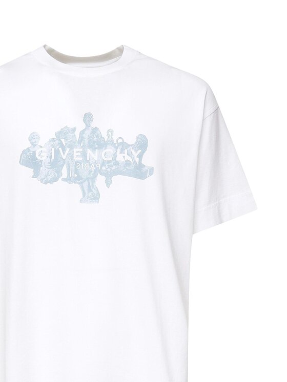 Givenchy Givenchy T-Shirt BM71MG3 Biały Regular Fit