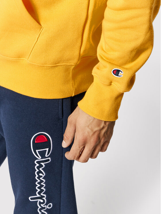 Felpa Script Logo 216470 Giallo Custom Fit