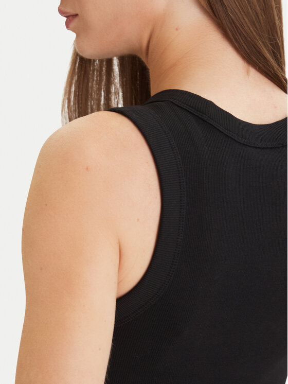 Calvin Klein Jeans Calvin Klein Jeans Top LV047E200G Černá Slim Fit