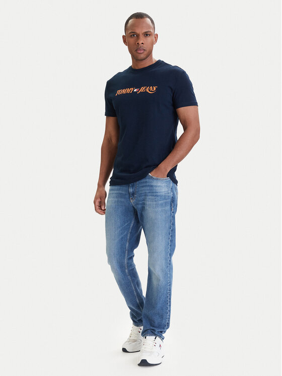 Tommy Jeans Tommy Jeans Tričko DM0DM22548 Tmavomodrá Regular Fit
