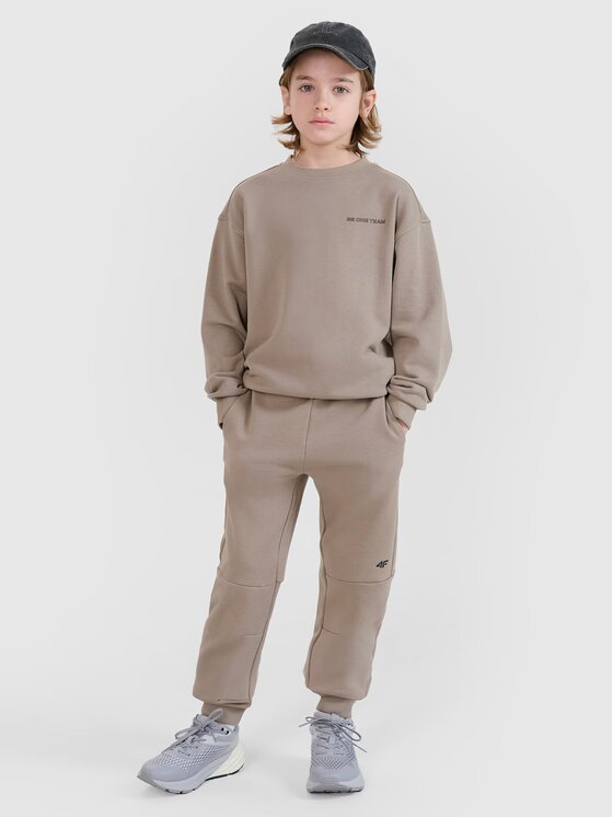 4F 4F Mikina 4FJWSS25TSWSM1713-83S Hnedá Oversize