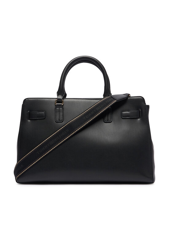 Tommy Hilfiger Tommy Hilfiger Táska Th Joy Satchel AW0AW19067 Fekete
