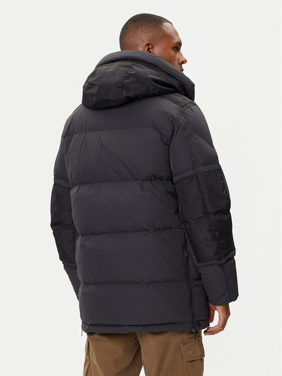 Parajumpers Parajumpers Dūnu jaka Harraskeet 25WMPMPUHF03 Melns Regular Fit