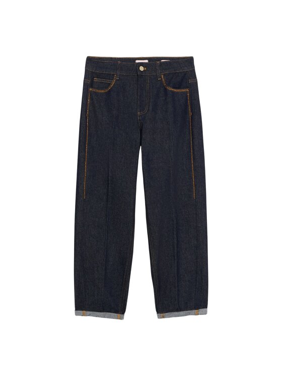 Oltre Oltre Jeansy P419R008697N034 Niebieski Regular Fit