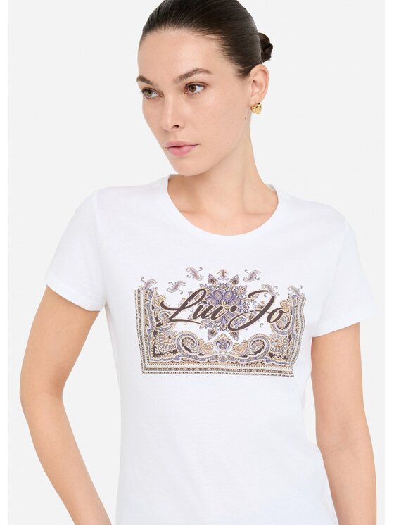 Liu Jo Liu Jo T-shirt MF5456JS923P9172 Bianco Regular Fit
