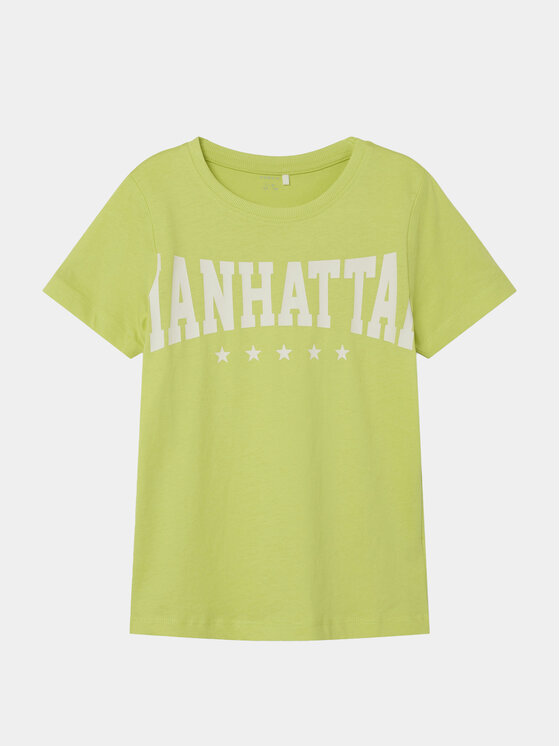 NAME IT NAME IT Marškinėliai Berte 13226107 Žalia Regular Fit