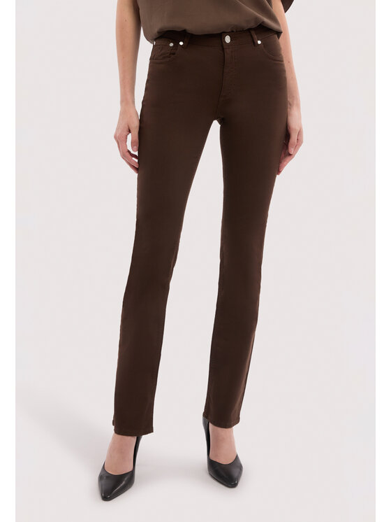 Trussardi Trussardi Pantaloni di tessuto P7019300363N032 Marrone Regular Fit