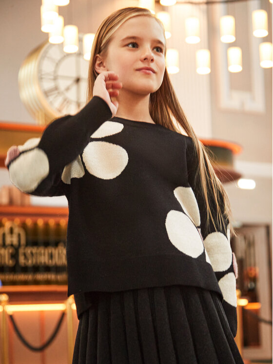 Mayoral Sveter 7301 Čierna Regular Fit