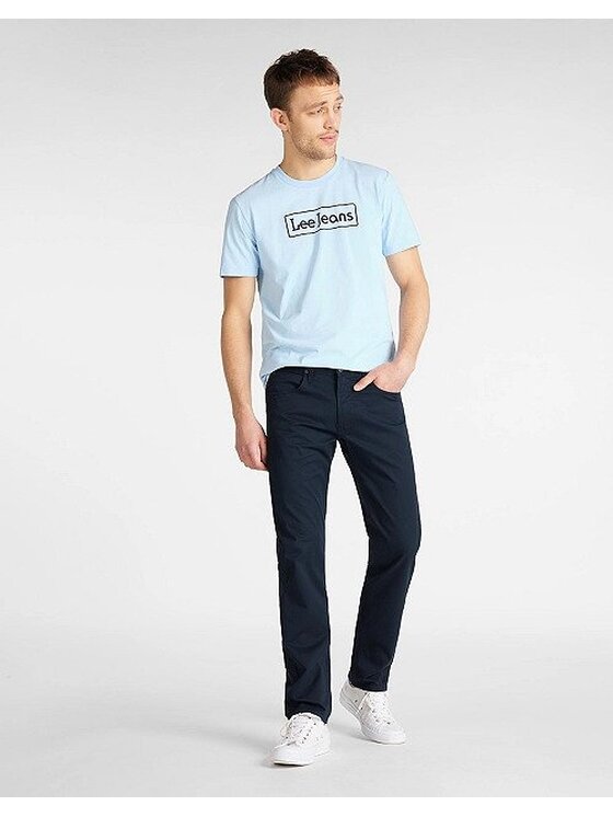 Lee Lee Pantaloni di tessuto DAREN ZIP FLY Blu Straight Fit