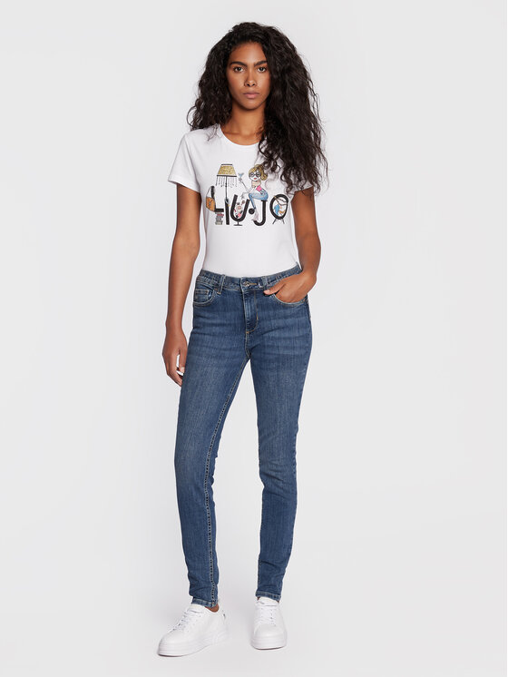 Liu Jo Liu Jo Jeans hlače UF2013 D4391 Modra Bottom Up Fit