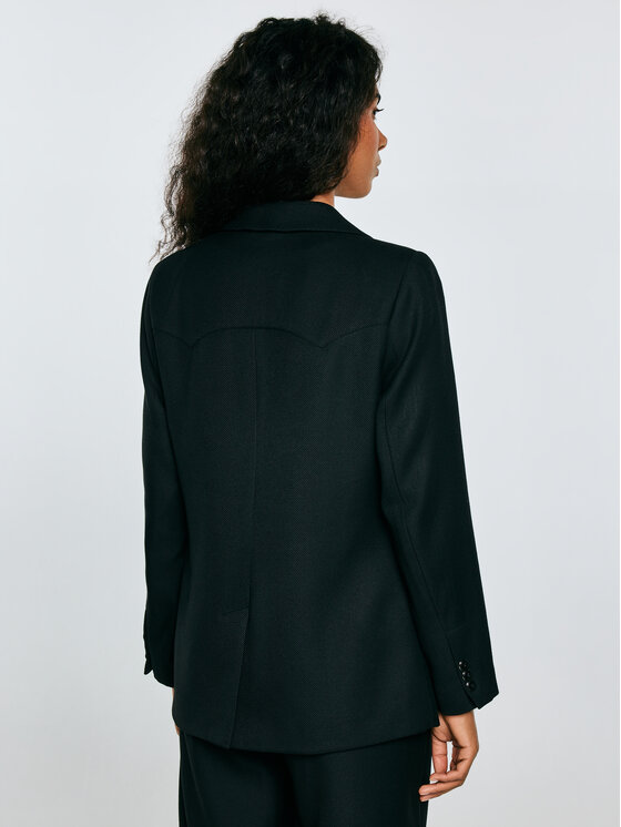 BIG STAR BIG STAR Marynarka EMISA Czarny Slim Fit