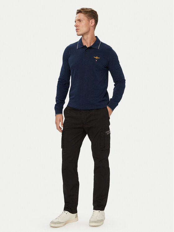 Aeronautica Militare Aeronautica Militare Cargo püksid 262PA1329UCT02443 Must Regular Fit
