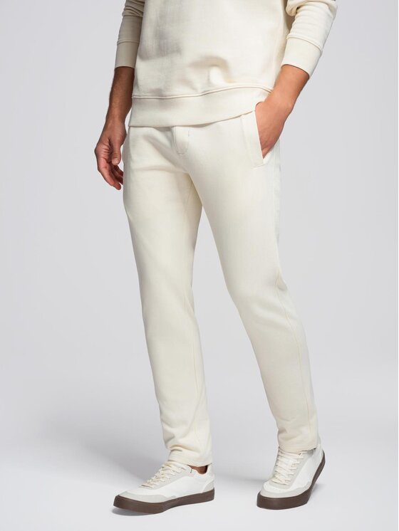Ombre Ombre Komplet dresowy Z122 Écru Regular Fit