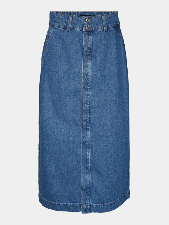 Vero Moda Vero Moda Spódnica jeansowa 10302007 Niebieski Regular Fit