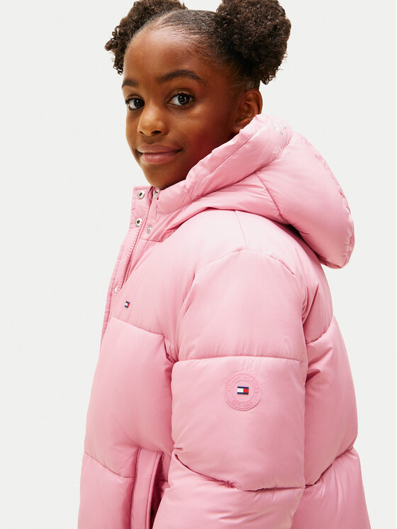 Tommy Hilfiger Tommy Hilfiger Žieminė striukė KG0KG08861 S Rožinė Regular Fit