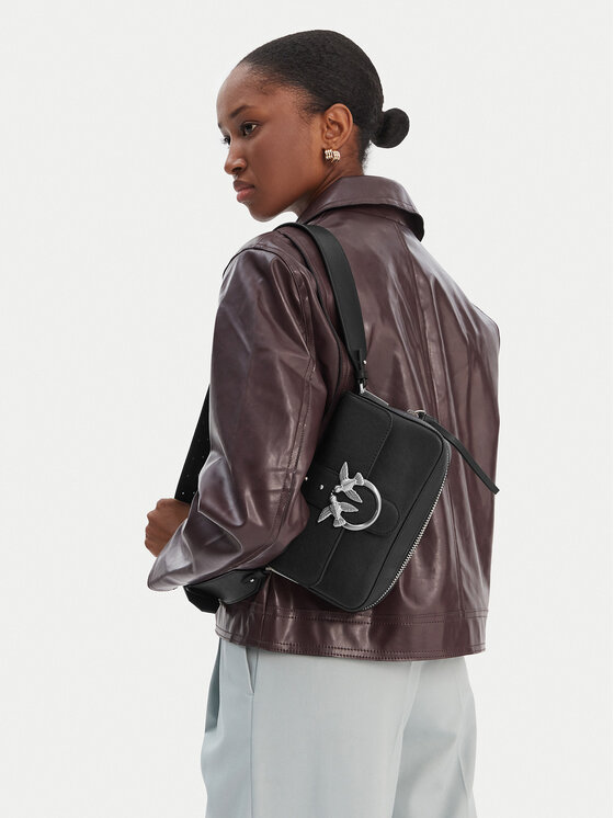 PINKO PINKO Τσάντα Love One Slouchy Zip Mini AI 25-26 PLTT 105345 A2JG Μαύρο