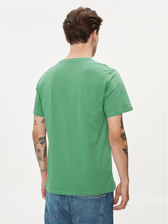 Pepe Jeans Pepe Jeans T-Shirt Eggo N PM508208 Zielony Regular Fit