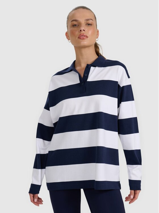 4F 4F Longsleeve 4FRAW25TLONF604-31S Granatowy Oversize