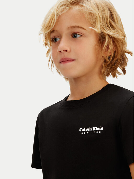 Calvin Klein Jeans Calvin Klein Jeans Тишърт Minimal Logo IB0IB02608 Черен Regular Fit