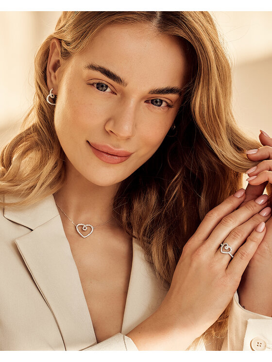 Leis Leis Anello Eterna Placcatura in argento rodiato