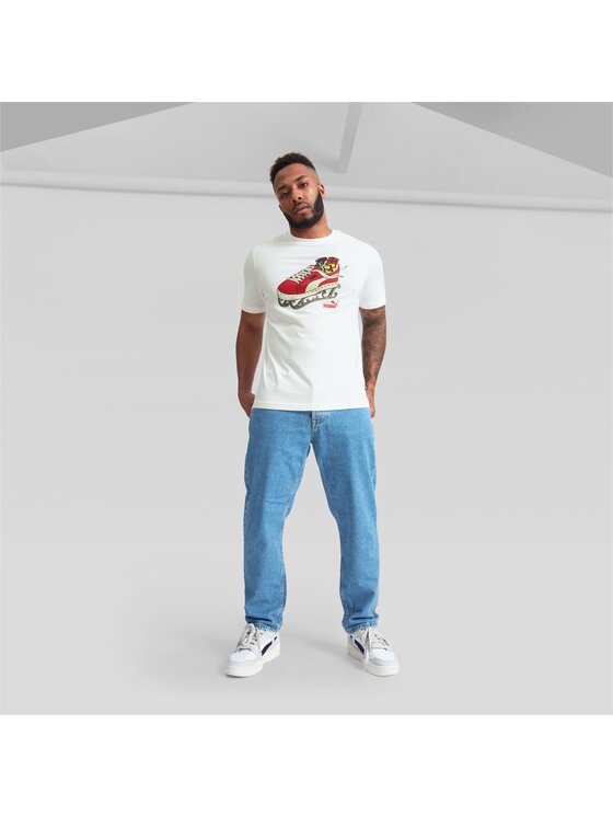 Puma Puma T-Shirt 675350 Biały Regular Fit