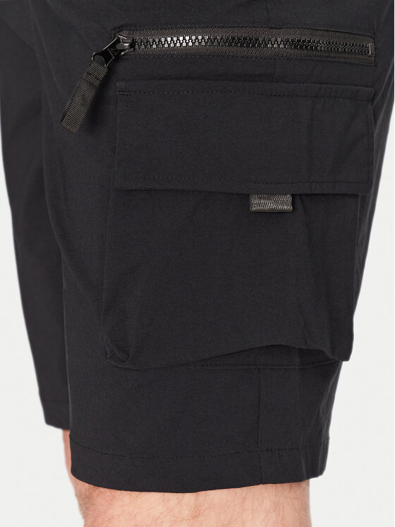 Resteröds Resteröds Šortky z materiálu Marc 55251 6440 Černá Regular Fit