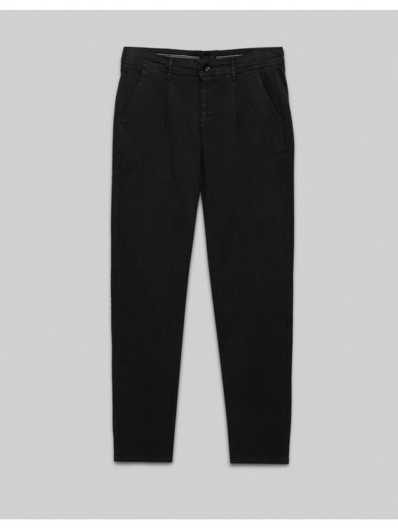 Borgio Borgio Spodnie materiałowe montieri_c Czarny Comfort Fit