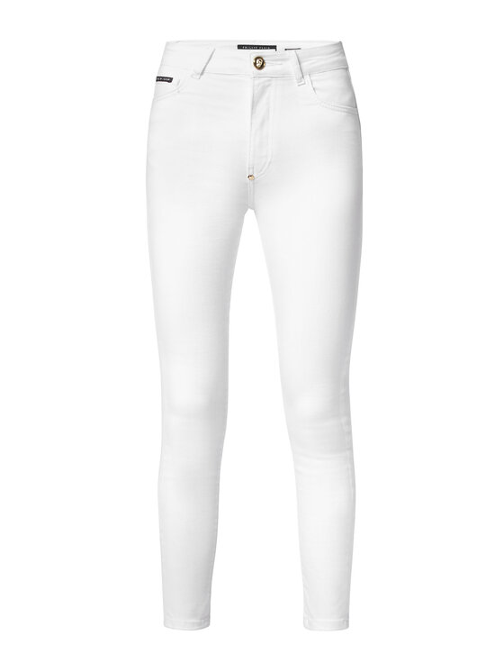 PHILIPP PLEIN PHILIPP PLEIN Jeansy 4437 Biały Comfort Fit