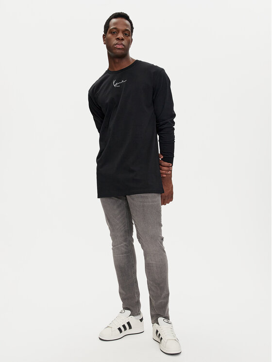 Karl Kani Karl Kani Pikkade varrukatega T-särk Small Signature 6024463 Must Regular Fit