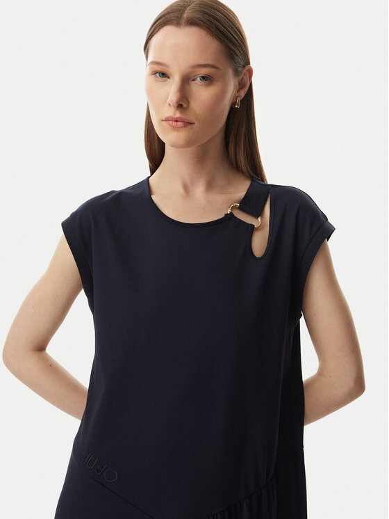 Liu Jo Sport Liu Jo Sport Φόρεμα καθημερινό TA6237 J3855 Σκούρο μπλε Relaxed Fit