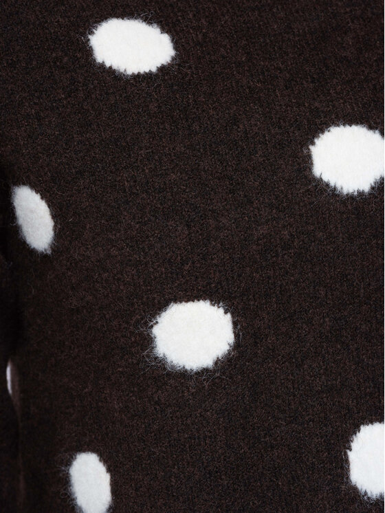 Ombre Ombre Sweter OW-SW-E0021 Brązowy Regular Fit