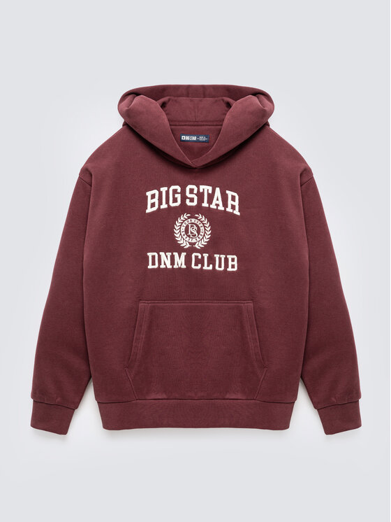 BIG STAR BIG STAR Bluza MERTA Bordowy Basic Fit