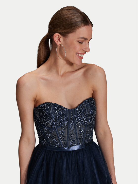 Hey Kyla Hey Kyla Abendkleid 5AI073HK Dunkelblau Regular Fit