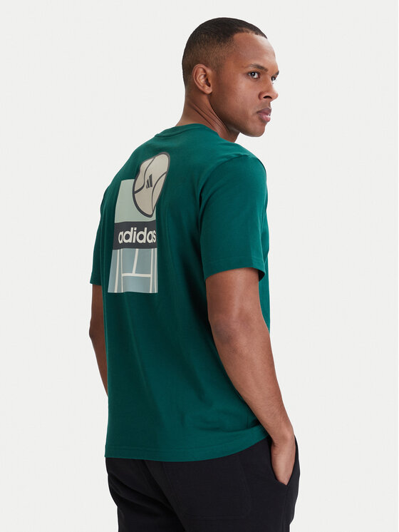 adidas adidas T-shirt Memories Of Sport Poster Graphic KB2507 Zelena Regular Fit