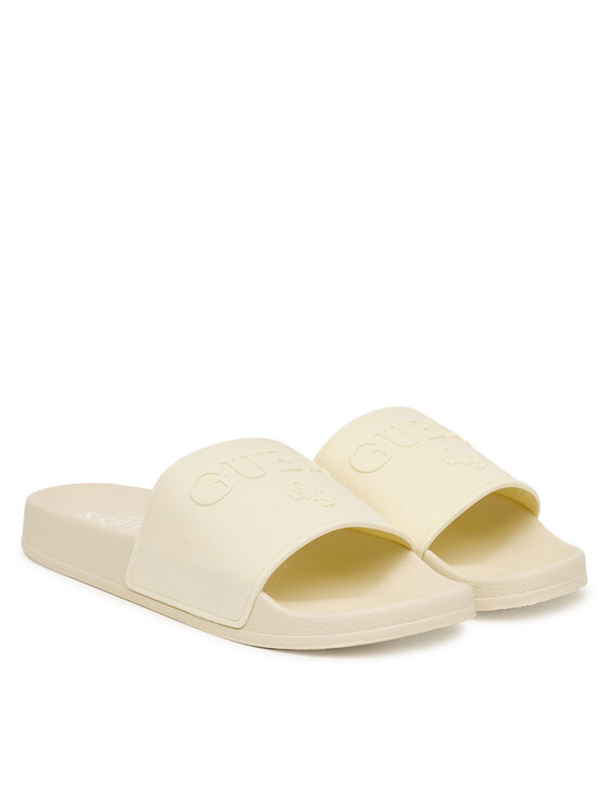 Guess Guess Šľapky E6GZ17 BB00F Krémová