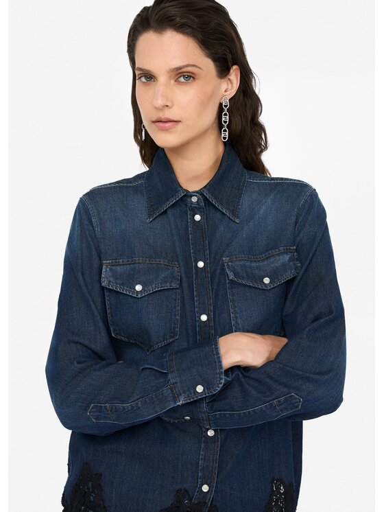 Liu Jo Liu Jo camicia di jeans UF5168D485178922 Celeste Regular Fit