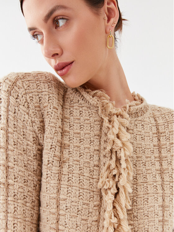 TWINSET TWINSET Strickjacke 232TP3630 Beige Regular Fit