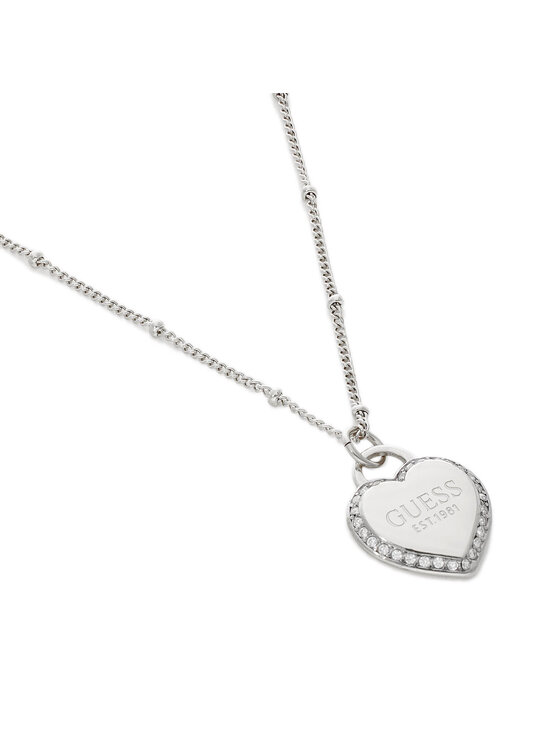 Guess Guess Naszyjnik JUBN01420JW Srebrny