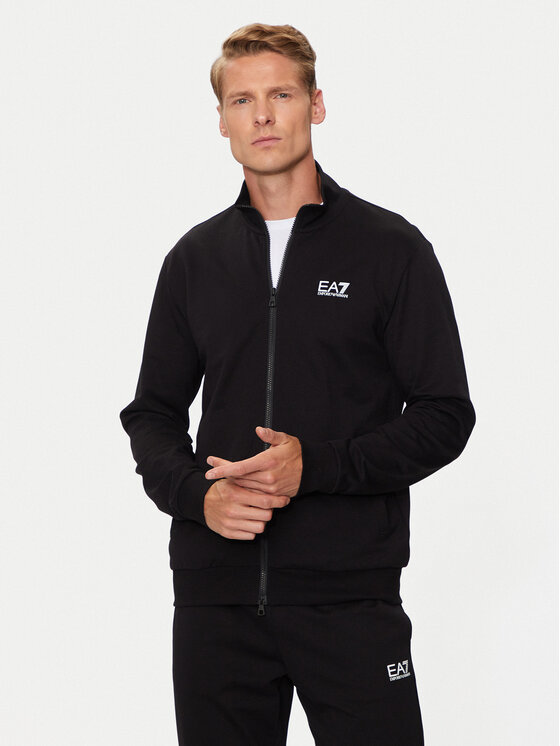 EA7 Emporio Armani EA7 Emporio Armani Pulóver 8NPM31 PJVRZ 1200 Fekete Regular Fit