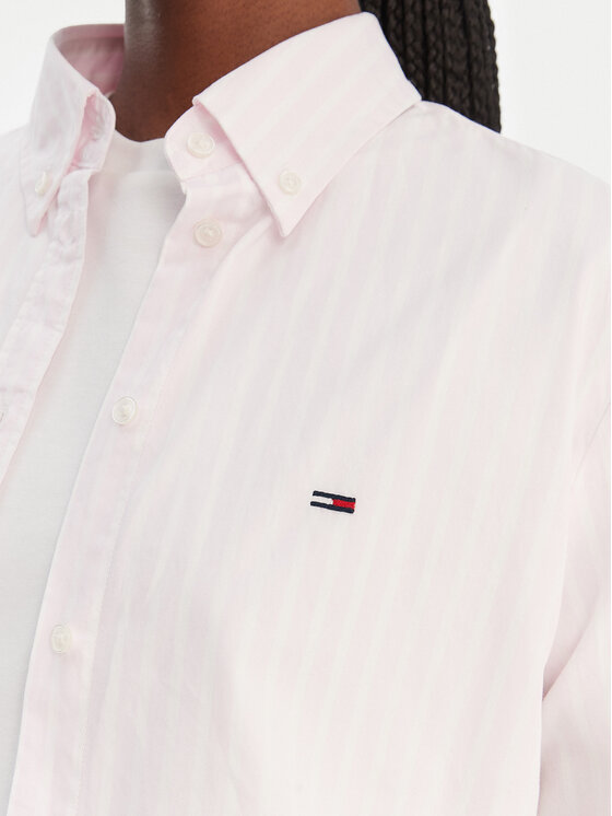 Tommy Jeans Tommy Jeans Košile DW0DW22211 Růžová Regular Fit