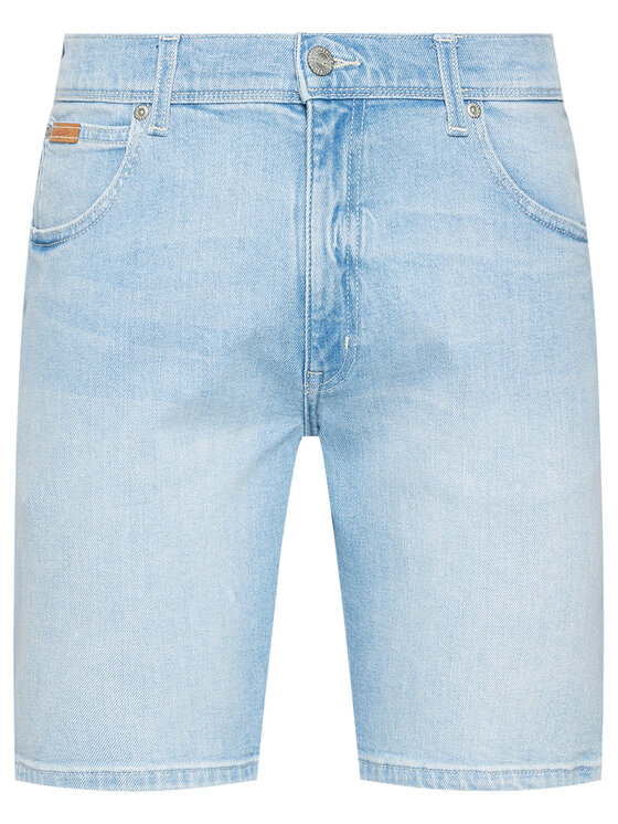 Wrangler Wrangler Pantaloncini di jeans Texas W11CZH280 112126021 Celeste Slim Fit