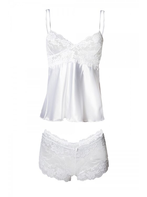 DKaren Lingerie DKaren Lingerie Komplet bielizny Aga Biały Classic Fit