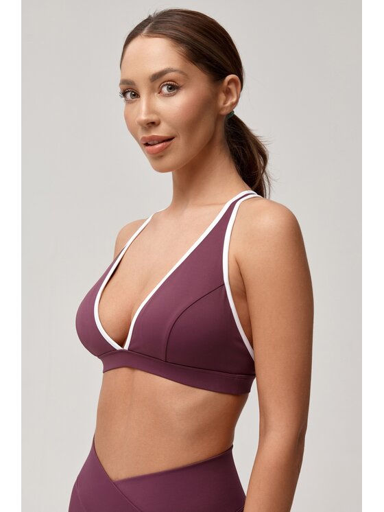 ROUGH RADICAL ROUGH RADICAL Biustonosz sportowy MOCHA ACTIVE SPORTS BRA Fioletowy