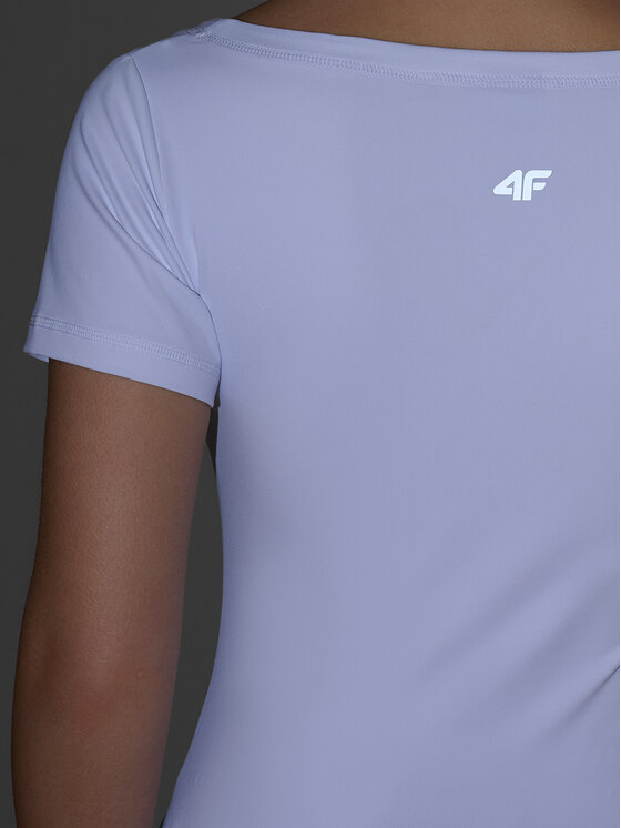 4F 4F T-Shirt EVERYWEAR Biały Slim Fit