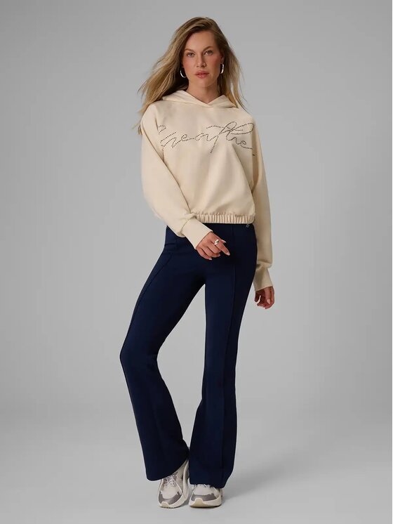 4F 4F Μπλούζα COSY Κρεμ Regular Fit