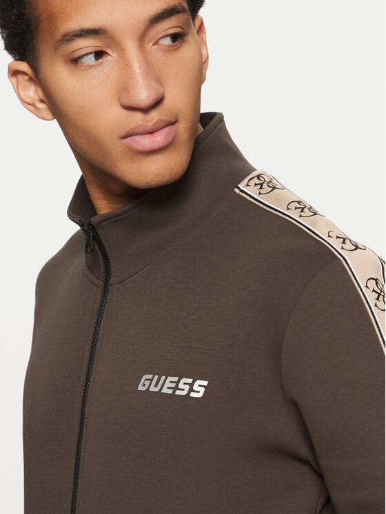 Guess Guess Bluză Z2YQ10 KB3P2 Maro Regular Fit