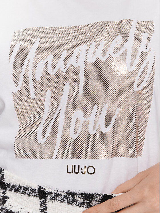Liu Jo Liu Jo T-krekls WA3277 JS923 Balts Regular Fit